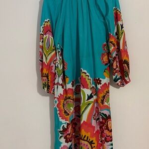 Striking Crosby by Mollie Burch Linen Printed Maxi Dress